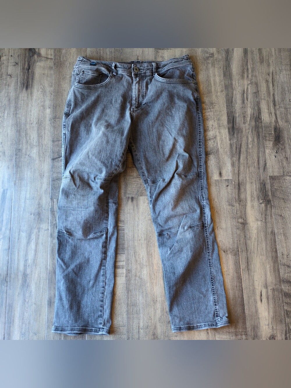 Kuhl Rydr Jeans Men’s 36x32 Gray Articulated Knees Outdoor Hiking Workwear